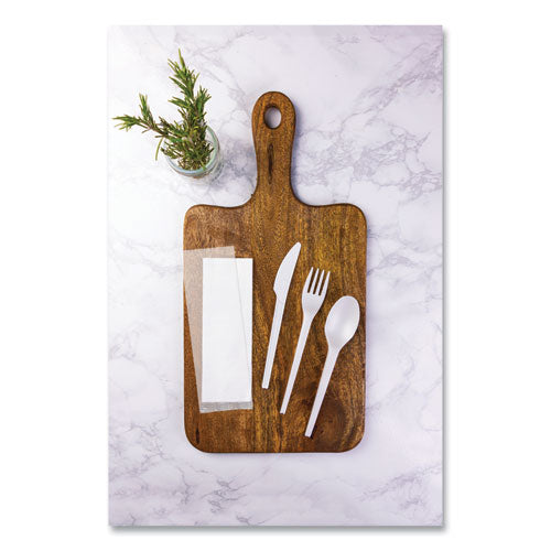 Vegware™ Cutlery Kits Fork/knife/spoon/napkin White 250/Case