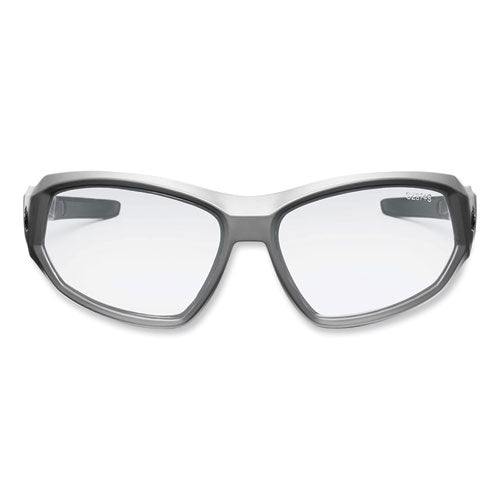 Ergodyne Skullerz Loki Safety Glasses/goggles Matte Gray Nylon Impact Frame Clear Polycarbonate Lens