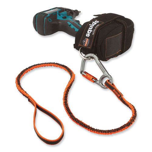 Ergodyne Squids 3108f(x)tool Lanyard W/locking Aluminum Carabiner+loop 15lb Max Work Cap 38" To 48"or/gyships In 1-3 Business Days