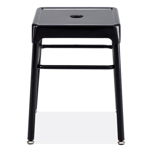 Safco Steel Guestbistro Stool Backless Supports Up To 250 Lb 18" Seat Height Black Seat Black Base