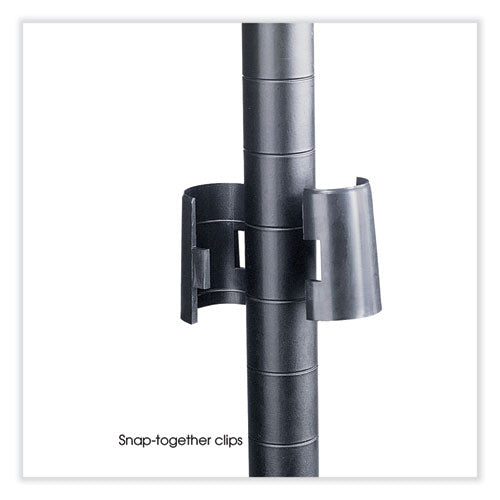 Safco Industrial Add-on Unit Four-shelf 48wx18dx72h Steel Black