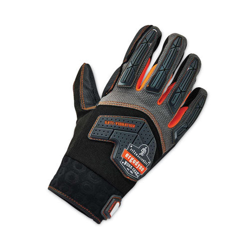 Ergodyne Proflex 9015f(x) Certified Anti-vibration Gloves And Dorsal Protection Black Large Pair