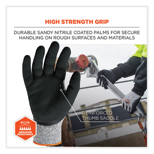 Ergodyne Proflex 7031 Ansi A3 Nitrile-coated Cr Gloves Gray 2x-large Pair