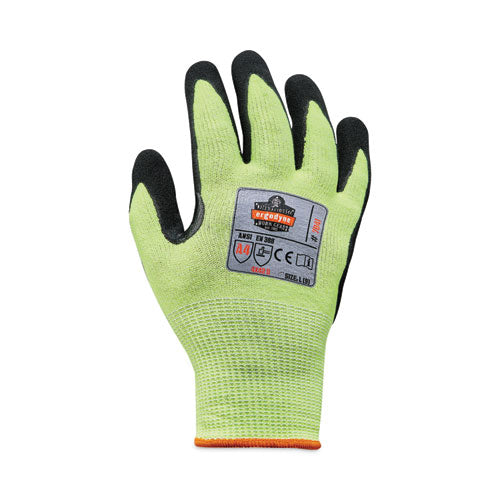 Ergodyne Proflex 7041 Ansi A4 Nitrile-coated Cr Gloves Lime Large 144 Pairs