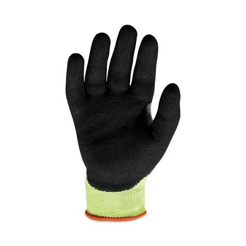 Ergodyne Proflex 7041 Ansi A4 Nitrile-coated Cr Gloves Lime Large 144 Pairs