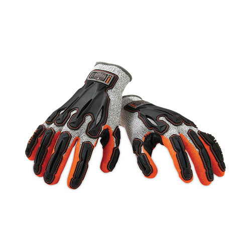 Ergodyne Proflex 922cr Nitrile Coated Cut-resistant Gloves Gray 2x-large Pair