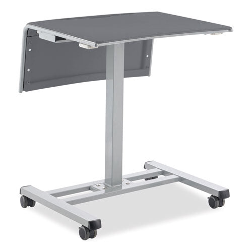 NPS Sit-stand Student Desk Pro 23.5"x19.5"x28.5" To 41.75"  Charcoal Gray