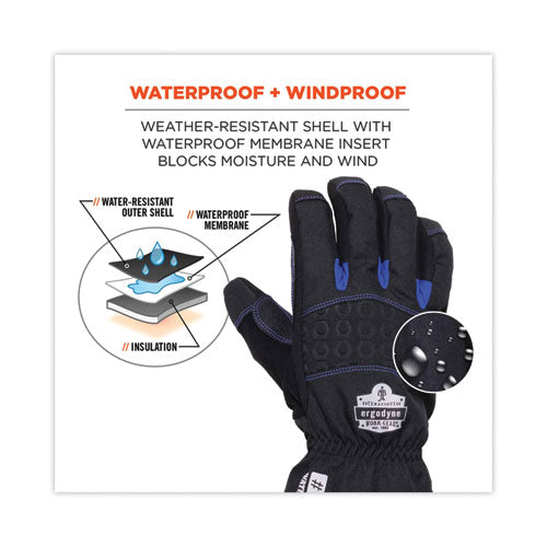 Ergodyne Proflex 819wp Extreme Thermal Wp Gloves Black Medium Pair