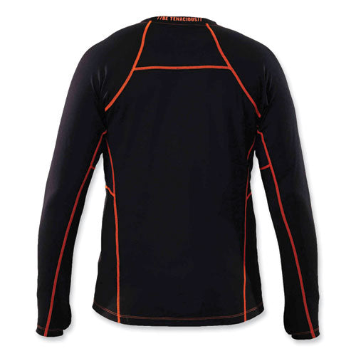 Ergodyne N-ferno 6435 Midweight Long Sleeve Base Layer Shirt Medium Black