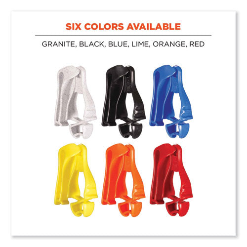Ergodyne Squids 3405 Belt Clip Glove Clip Holder 1x1x6 Acetal Copolymer Granite