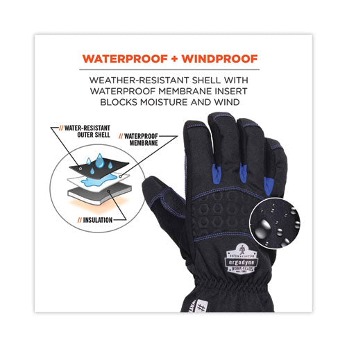 Ergodyne Proflex 819wp Extreme Thermal Wp Gloves Black X-large Pair