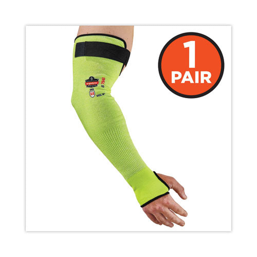 Ergodyne Proflex 7941-pr Cr Protective Arm Sleeve 18" Lime Pair