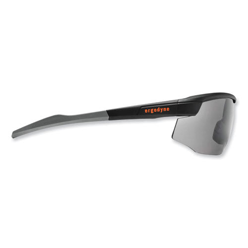 Ergodyne Skullerz Skoll Safety Glasses Matte Black Nylon Impact Frame Anti-fog Smoke Polycarbonate Lens