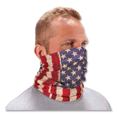 Ergodyne Chill-its 6485 Multi-band Polyester One Size Fits Most American Flag