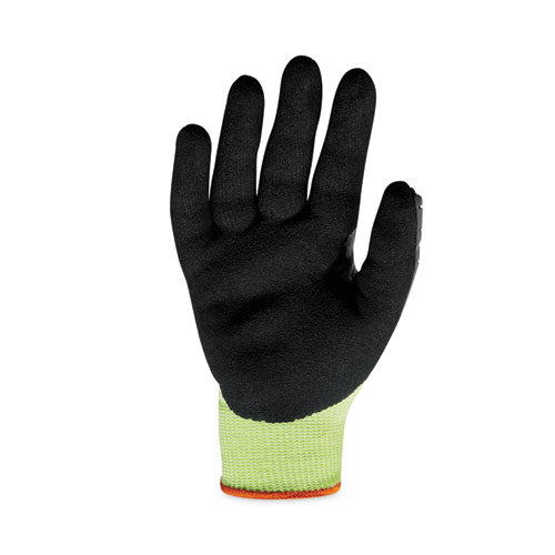 Ergodyne Proflex 7141 Ansi A4 Dir Nitrile-coated Cr Gloves Lime Medium 72 Pairs/pack