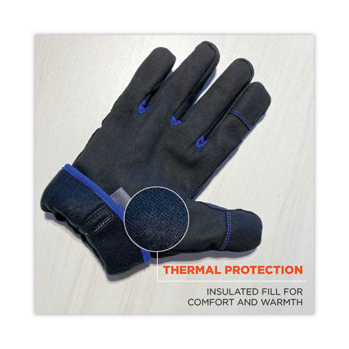 Ergodyne Proflex 814 Thermal Utility Gloves Black Medium Pair