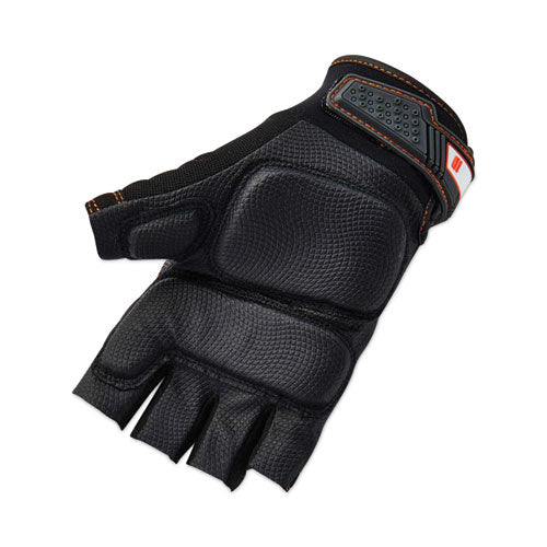 Ergodyne Proflex 900 Half-finger Impact Gloves Black Small Pair