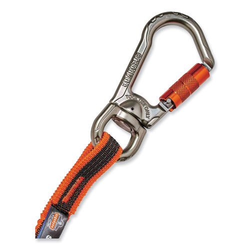 Ergodyne Squids 3109f(x) Tool Lanyard Swiveling Aluminum Carabiner+loop 25 Lb Max Work Cap 38" To 48"