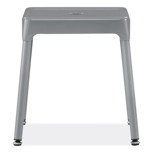 Safco Steel Guest Stool Backless Supports Up To 275 Lb 15" To 15.5" Seat Height Silver Seat/base