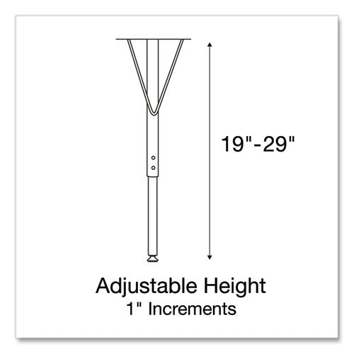 Correll Height Adjustable Activity Tables Round 60"x19" To 29" Medium Oak Top Gray Legs 4/pallet