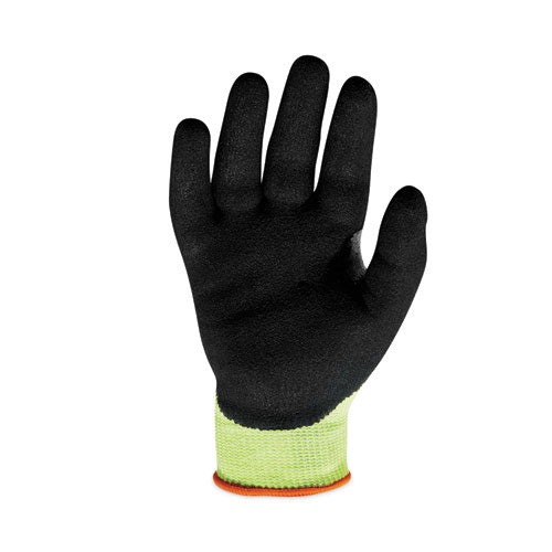 Ergodyne Proflex 7041 Ansi A4 Nitrile-coated Cr Gloves Lime Large Pair