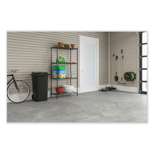 Safco Industrial Wire Shelving Four-shelf 48wx18dx72h Metallic Gray
