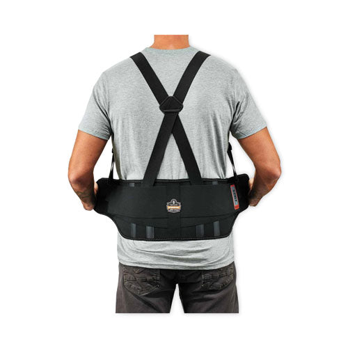 Ergodyne Proflex 1625 Elastic Back Support Brace Medium 30" To 34" Waist Black