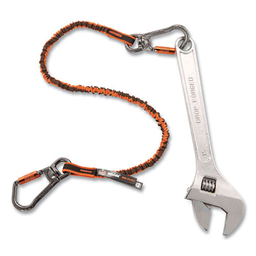 Ergodyne Squids 3119f(x) Tool Lanyard W/swiveling Aluminum Carabiners 25 Lb Max Work Cap 38" To 48"or/gyships In 1-3 Business Days