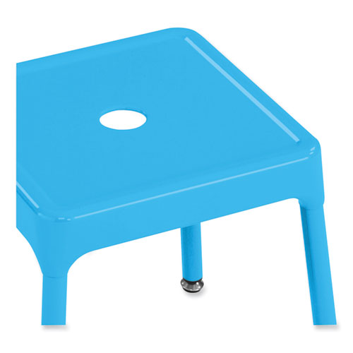 Safco Steel Bar Stool Backless Supports Up To 275 Lb 29" Seat Height Babyblue Seat Babyblue Base
