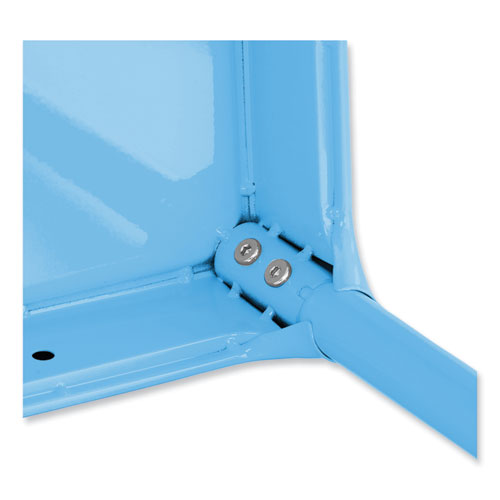 Safco Steel Bar Stool Backless Supports Up To 275 Lb 29" Seat Height Babyblue Seat Babyblue Base
