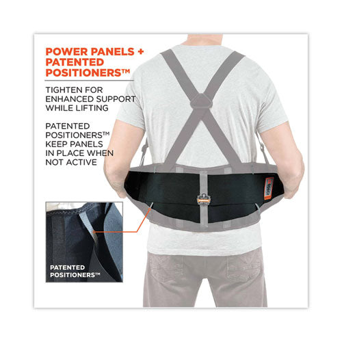 Ergodyne Proflex 2000sf High-performance Spandex Back Support Brace 3x-large 46" To 52" Waist Black