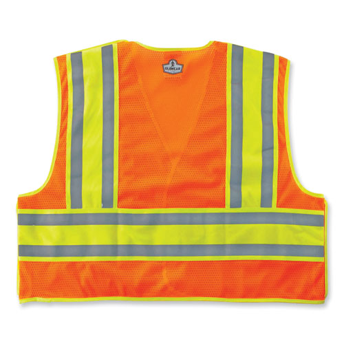 Ergodyne Glowear 8245psv Class 2 Public Safety Vest Polyester 6x-large/7x-large Orange