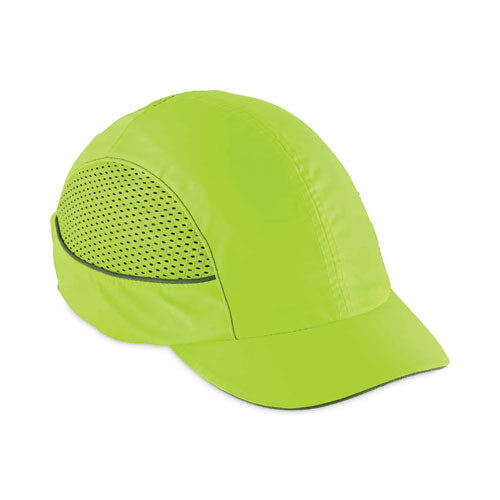 Ergodyne Skullerz 8960 Bump Cap With Led Lighting Short Brim Lime Green