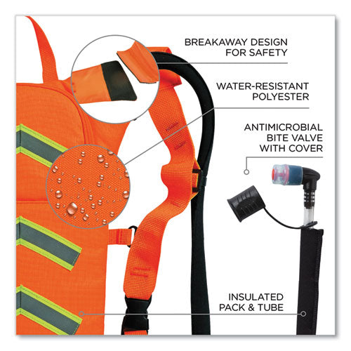 Ergodyne Chill-its 5155 Low Profile Hydration Pack 2 L Hi-vis Orange