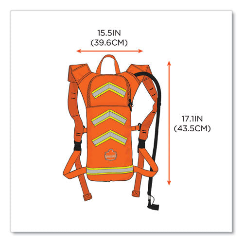 Ergodyne Chill-its 5155 Low Profile Hydration Pack 2 L Hi-vis Orange