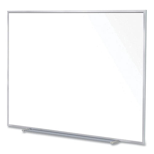 Ghent Magnetic Porcelain Whiteboard With Aluminum Frame 72.5x60.47 White Surface Satin Aluminum Frame Ships In 7-10 Bus Days