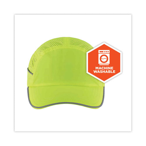 Ergodyne Skullerz 8955 Lightweight Bump Cap Hat Long Brim Lime