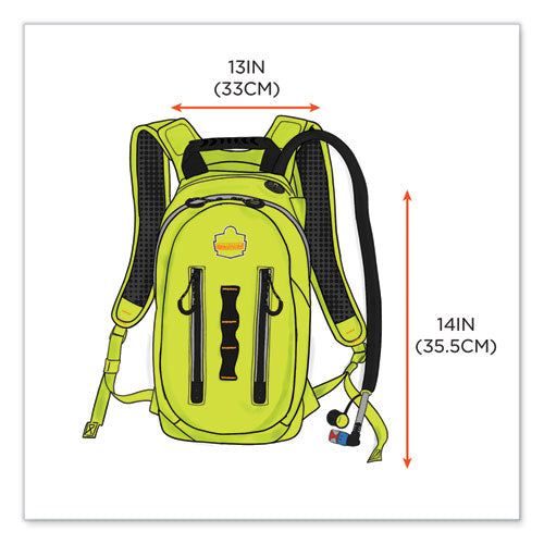 Ergodyne Chill-its 5157 Cargo Hydration Pack With Storage 3 L Hi-vis Lime