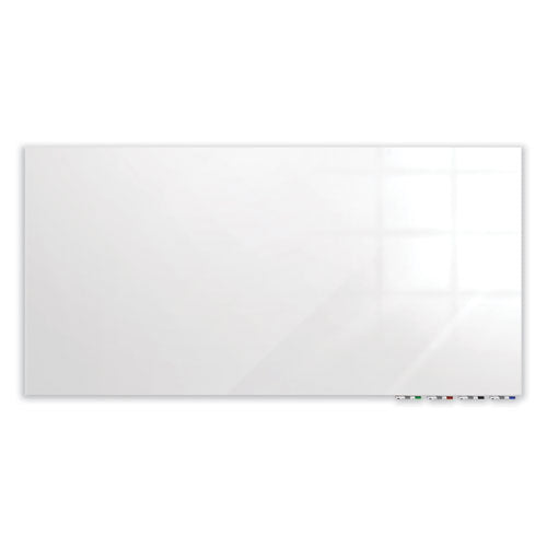 Ghent Aria Low Profile Magnetic Glass Whiteboard 36x24 White Surface