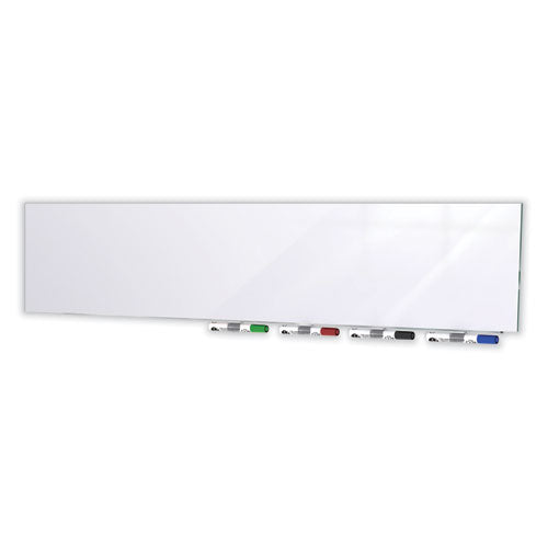 Ghent Aria Low Profile Magnetic Glass Whiteboard 36x24 White Surface