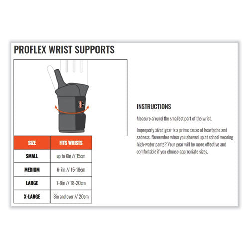 Ergodyne Proflex 4010 Double Strap Wrist Support Small Fits Left Hand Tan
