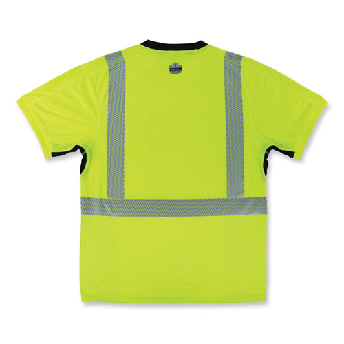 Ergodyne Glowear 8283bk Class 2 Lightweight Performance Hi-vis T-shirt Polyester 3x-large Lime