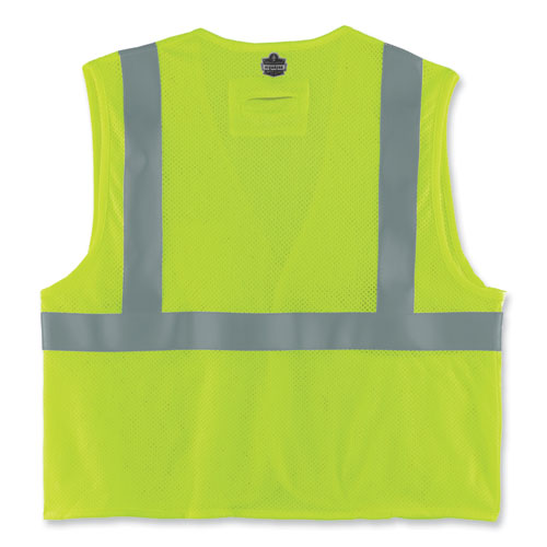 Ergodyne Glowear 8263frhl Class 2 Fr Safety Economy Hook/loop Vest Modacrylic Mesh/cotton 4xl/5xl Lime