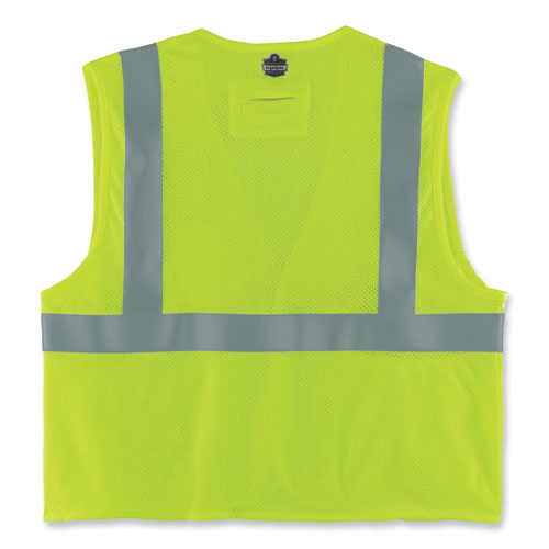 Ergodyne Glowear 8263frhl Class 2 Fr Safety Economy Hook/loop Vest Modacrylic Mesh/cotton 2xla/3xl Lime