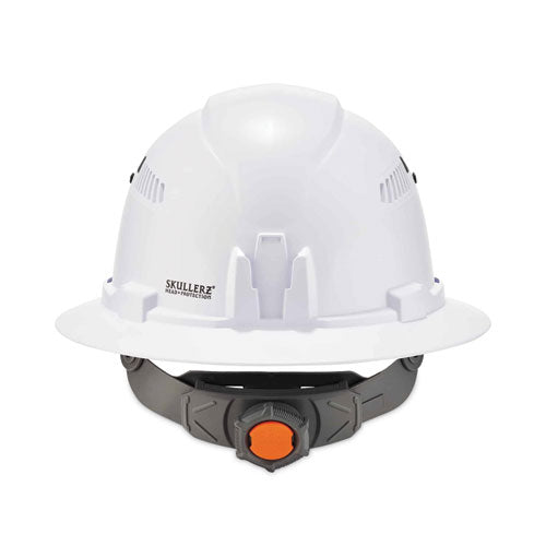 Ergodyne Skullerz 8973led Class C Hard Hat Full Brim With Led Light White