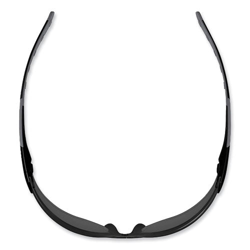 Ergodyne Skullerz Saga Frameless Safety Glasses Matte Black Nylon Impact Frame Smoke Polycarbonate Lens