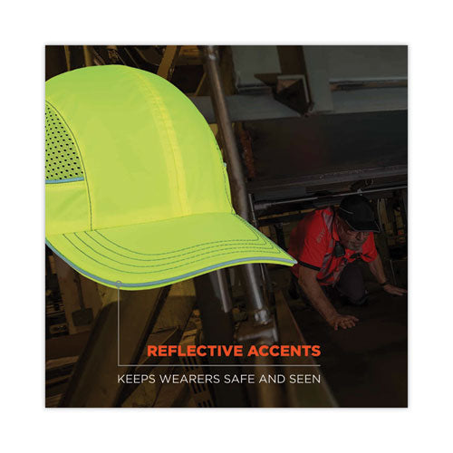 Ergodyne Skullerz 8950 Bump Cap Hat Long Brim Lime