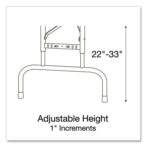 Correll Adjustable Folding Table Rectangular 48"x24"x22" To 32" Mocha Top Brown Legs /pallet
