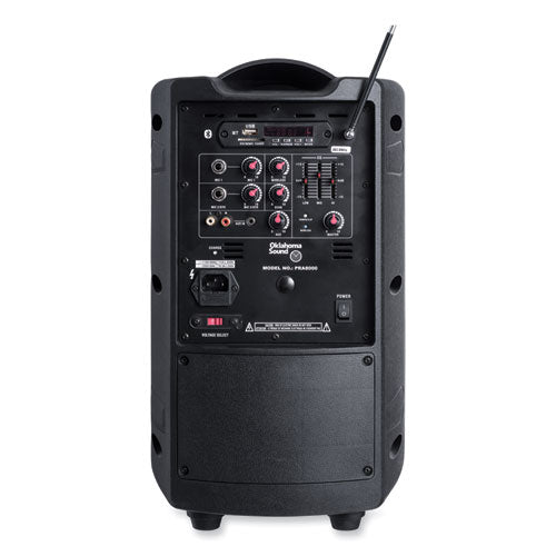 Oklahoma Sound Wireless Pa System With Wireless Headset Microphone 40 W Black