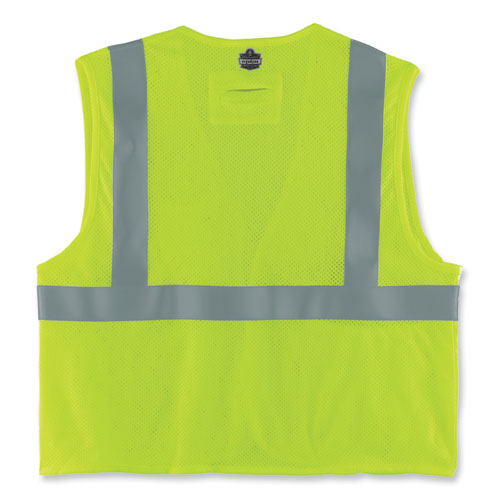 Ergodyne Glowear 8263frhl Class 2 Fr Safety Economy Hook And Loop Vest Modacrylic Mesh/cotton S/m Lime